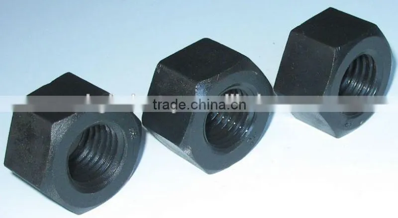 1/2" Plain and Zinc Plated HDG 2H Nut