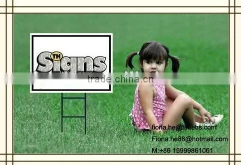 New design safety and security signs in park