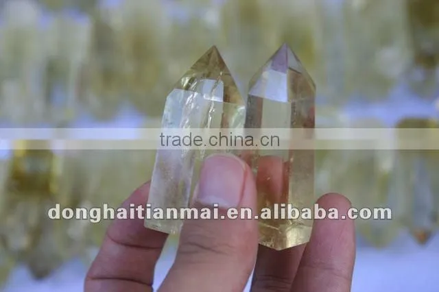Decorating and imaging VOGEL Citrine Quartz CRYSTAL POINT