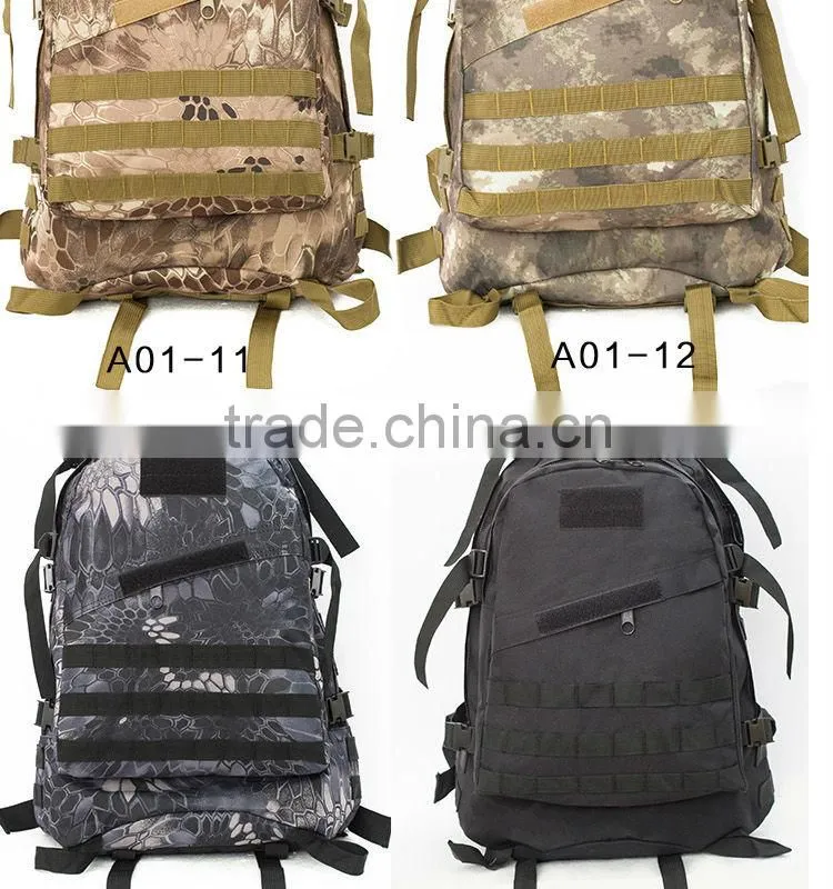 2016 New High quality outdoor ravelling military camouflage backpack
