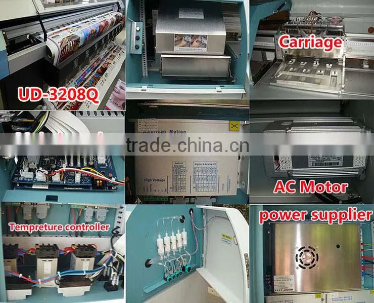 Phaeton UD-3208Q 3.2m outdoor banner wide format inkjet printer (SPT510/35pl ,8 head ,high speed)