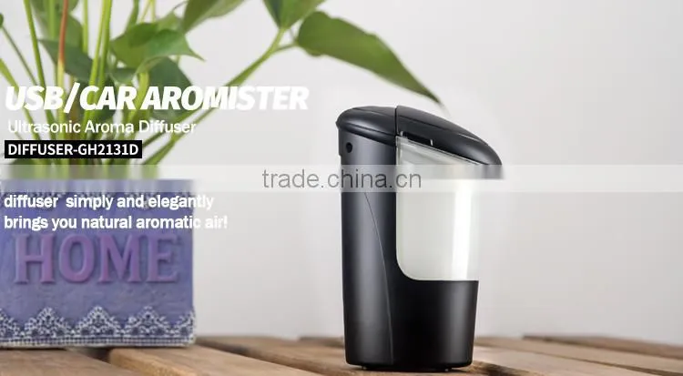 IONCARE Strong Mist CAR Ultrasonic Humidiifer w/Aroma Diffuser, USB Desktop Essential Oil diffuser-GH2120