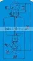 Mini crane scale / weighing system JXCS-XZM