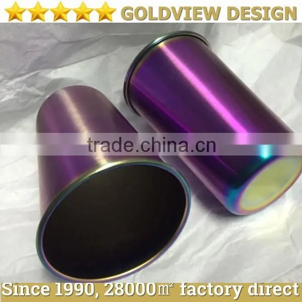 attractive design practical round metal soft drink cup, soft drink tin cup