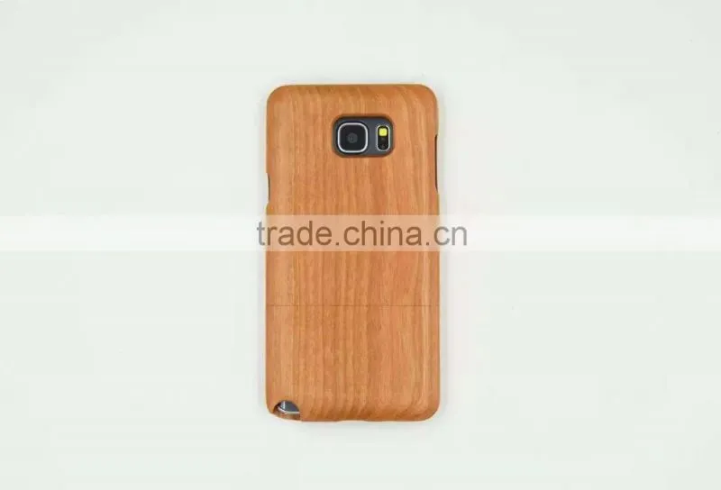 Handmade Real Carved Wood Wooden Phone Case Cover Shell For Samsung Galaxy Note 5