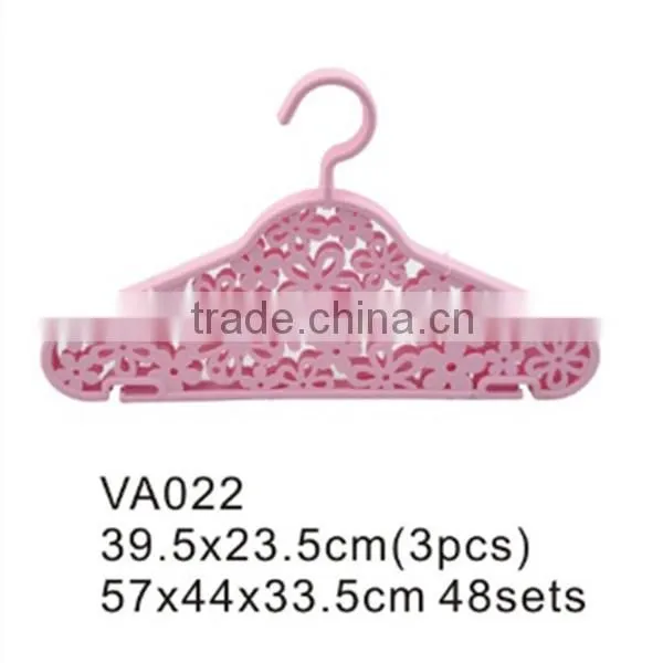 VA020 various new style store suits plastic garment laundry hanger with hook