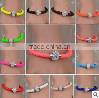 fashion Woven diamond ladies bracelet