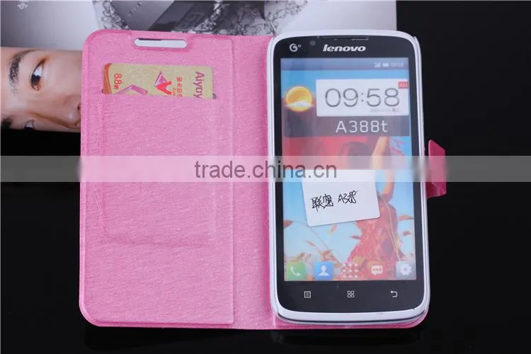 Cellphone case leather case for Lenovo A388T leather case