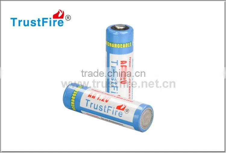Trustfire original factory cylindrical battery 1.2V rechargeable AA NI-MH battery 2500mAh with Nipple top