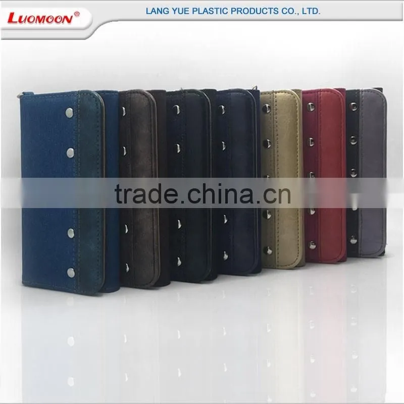 with ID card slot denim mobile phone leather flip cover case for oppo neo 7 a37