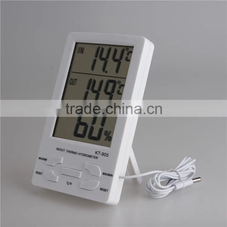 3 In 1 digital room temperature meter Clock