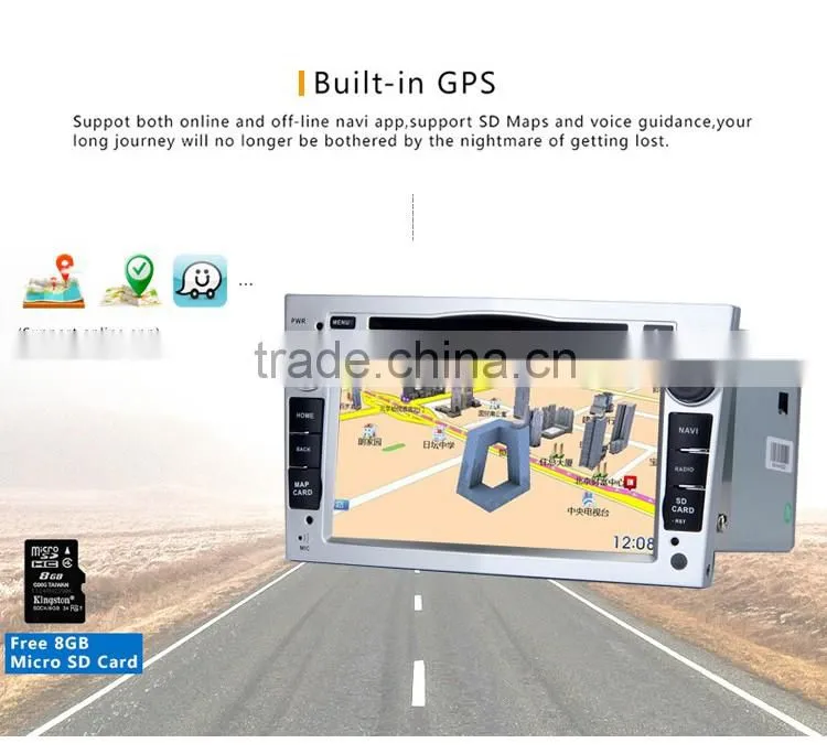 7 Inch Wifi Android 5.1.1 car audio dvd player gps navigation system for Opel Antara