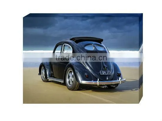 Classical car nature canvas painting