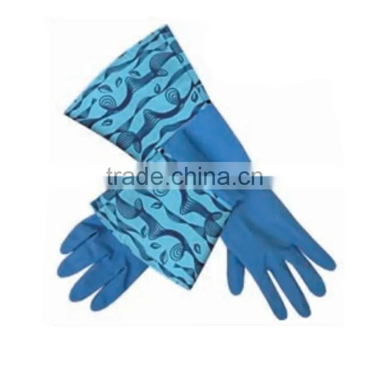 whole sale elbow length household kitchen latex gloves