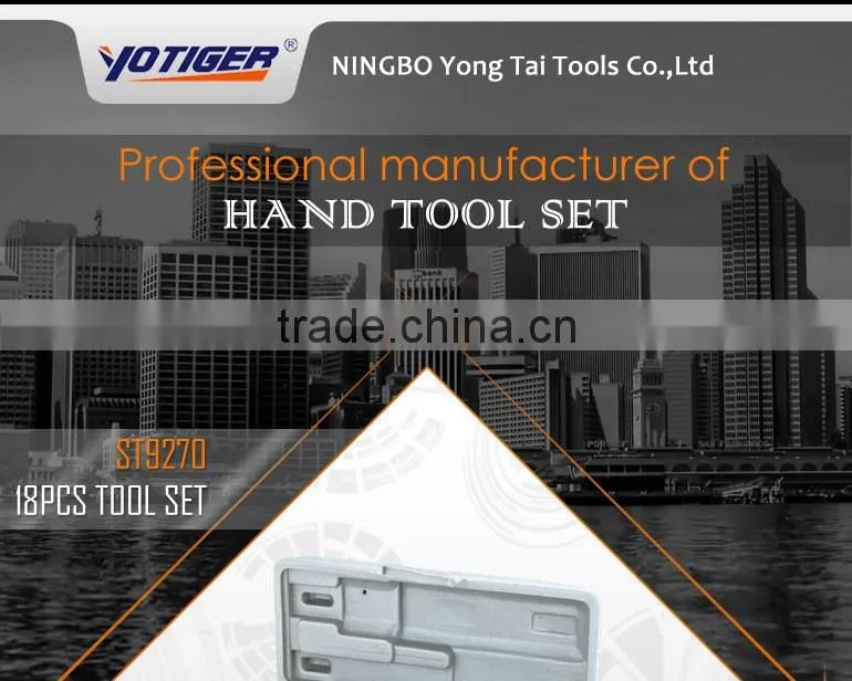 18pcs Promotional Mini Type Tool Kit Ratchet Handle Bits 1/4'' Socket Set