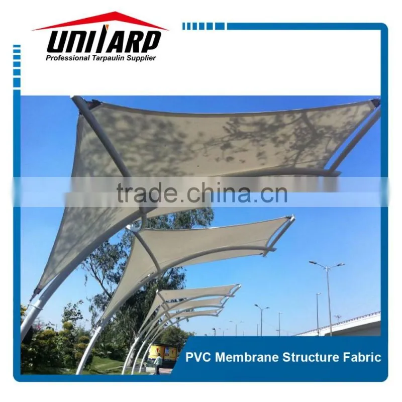 Cable membrane tensile structure roof with PVC membrane