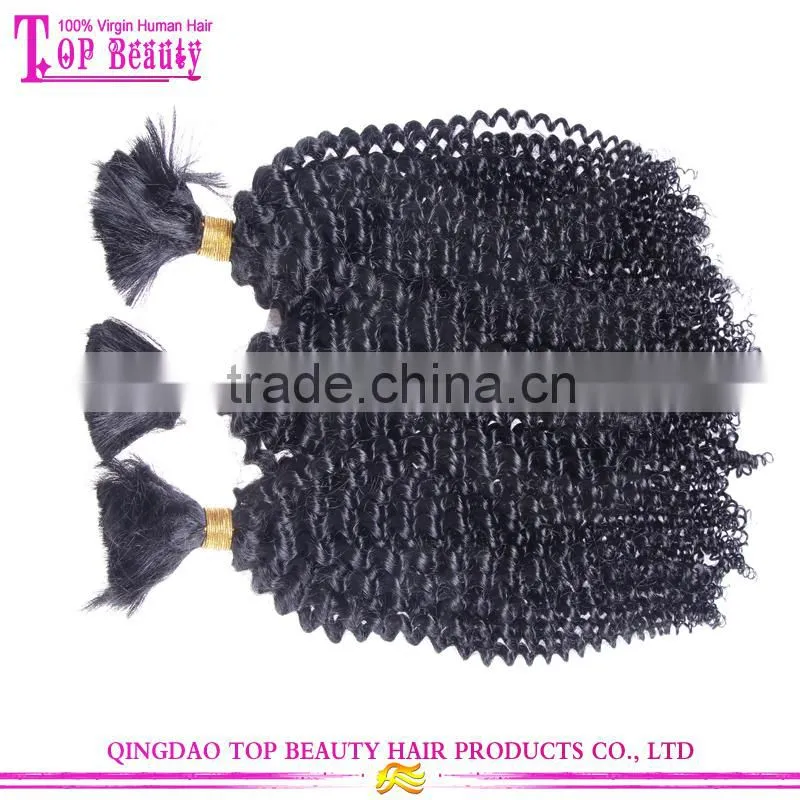 Best sell afro kinky human hair bulk wholesale cheap russian human hair bulk