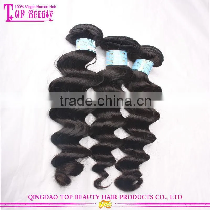 7A Grade Wholesale Deep Wave Human Hair Weave Natural Color Hair Bundles Unprocessed Virgin Peruvian Hair