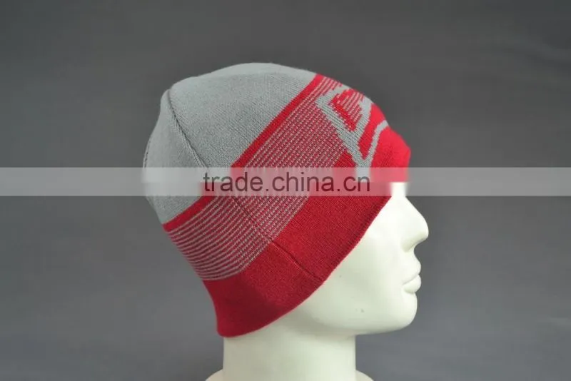 BSCI Audit Custom winter beanie hat with jacquard logo