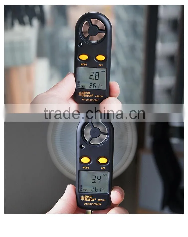 Digital Air Flow Meter handheld Wind Speed Meter Portable Air Velocity Meter Digital Anemometer