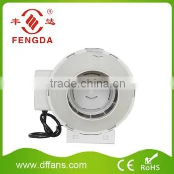 100mm Black Plastic Inline Duct Fan