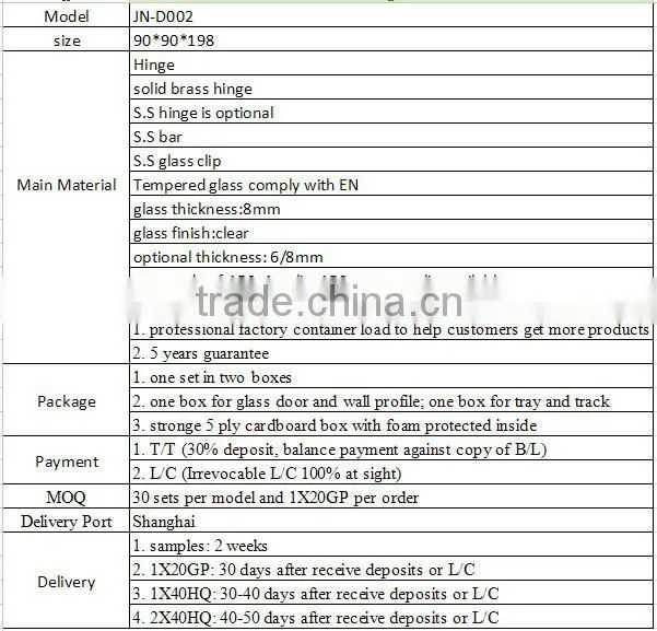 China Wholesale Custom hinge for shower screen