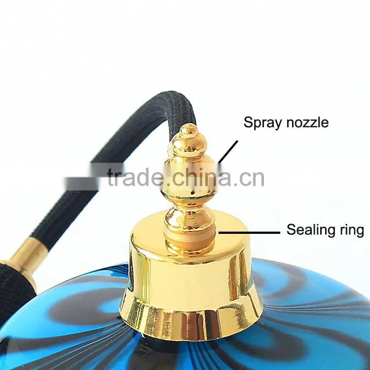 High-grade 100ML Blue Pattern Glass Bottle of Fine Tall Airbag Nozzle Perfume Bottle