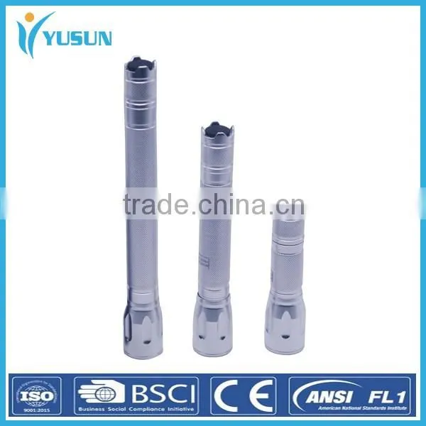 Focusing aluminum alloy flashlight