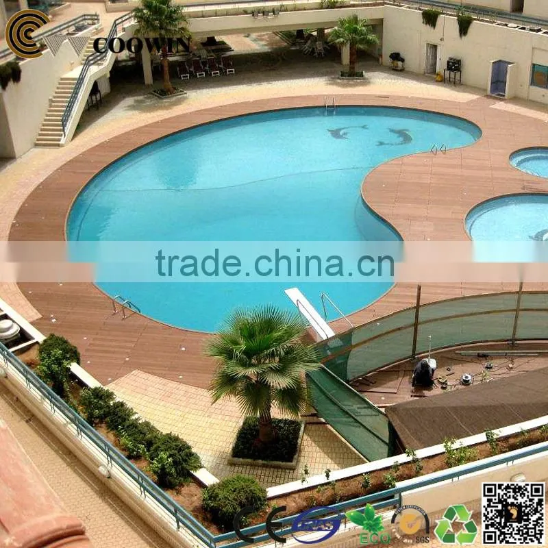 wear resistance long life solid floor garden composite decking