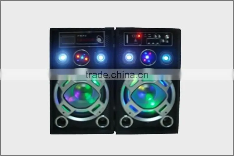 Creative Small Wooden Speaker With Marquee Light For Dj Disco Dancing