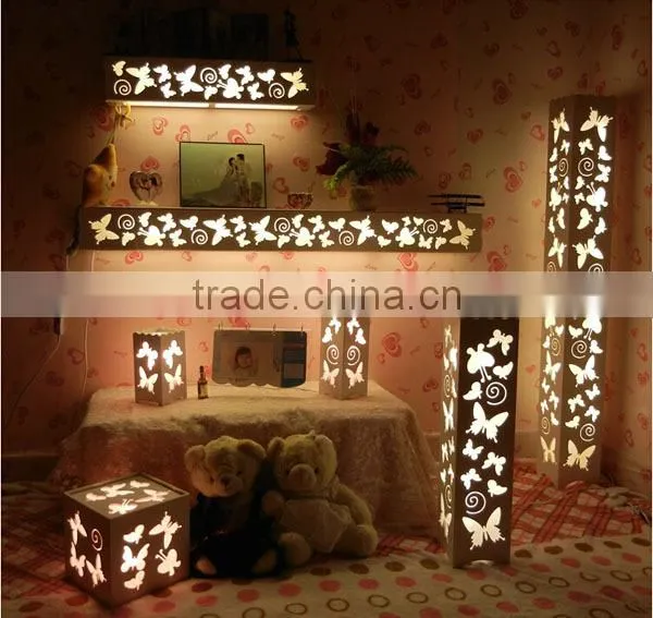 Beautifully Designed Mini Butterfly Shape Carved Display DIY LED Table Lamp