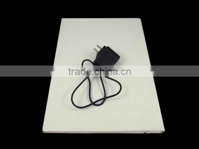 Hotel customized leather a4 illuminated 2015 led menu cover 2015