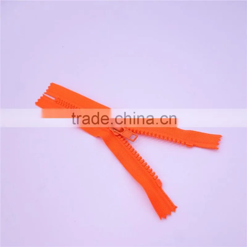 resin zipper close -end zipper for pocket