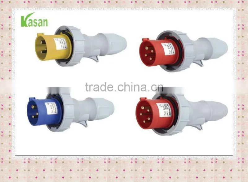 IP67 CEE 3 Pins Plastic Industrial Coupler