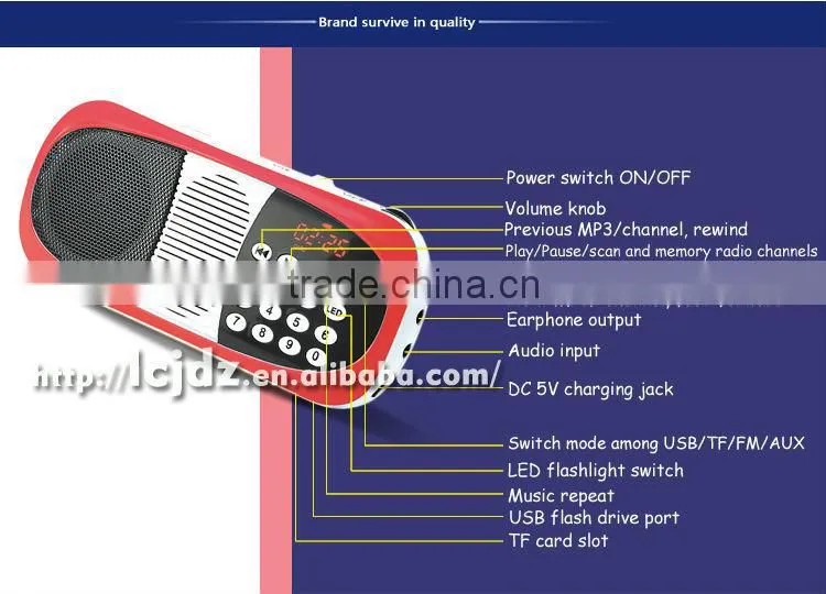 L-198 digital mp3 player manual,rechargeable mp3 player with built in speaker