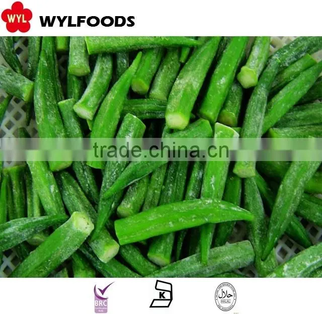 IQF high quality frozen okra hot sales