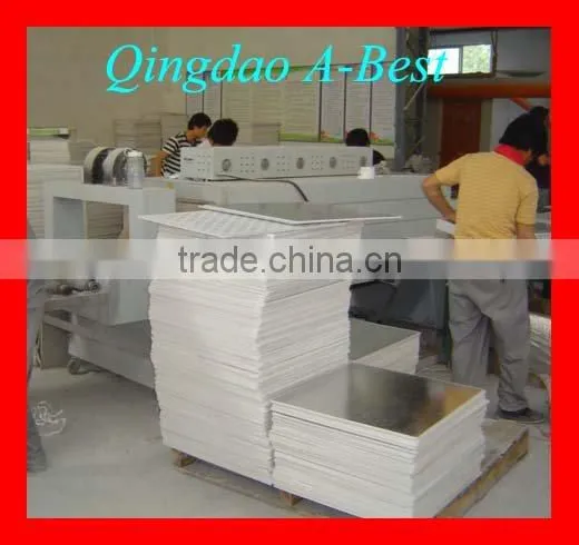 white/color suspended gypsum board for Ceilings with vinyl and foil back