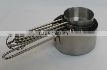 4 pcs set 60ml80ml125ml250ml stainless steel measuring cup