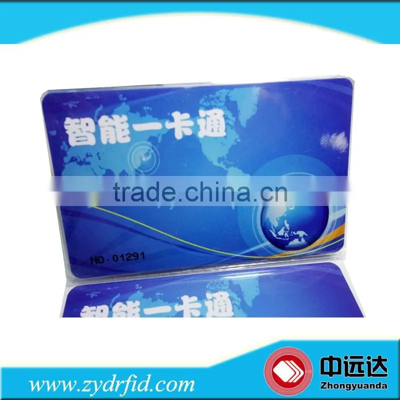 High quality pvc rfid card with magnetic strip/plastic smart cards with magnetic strip