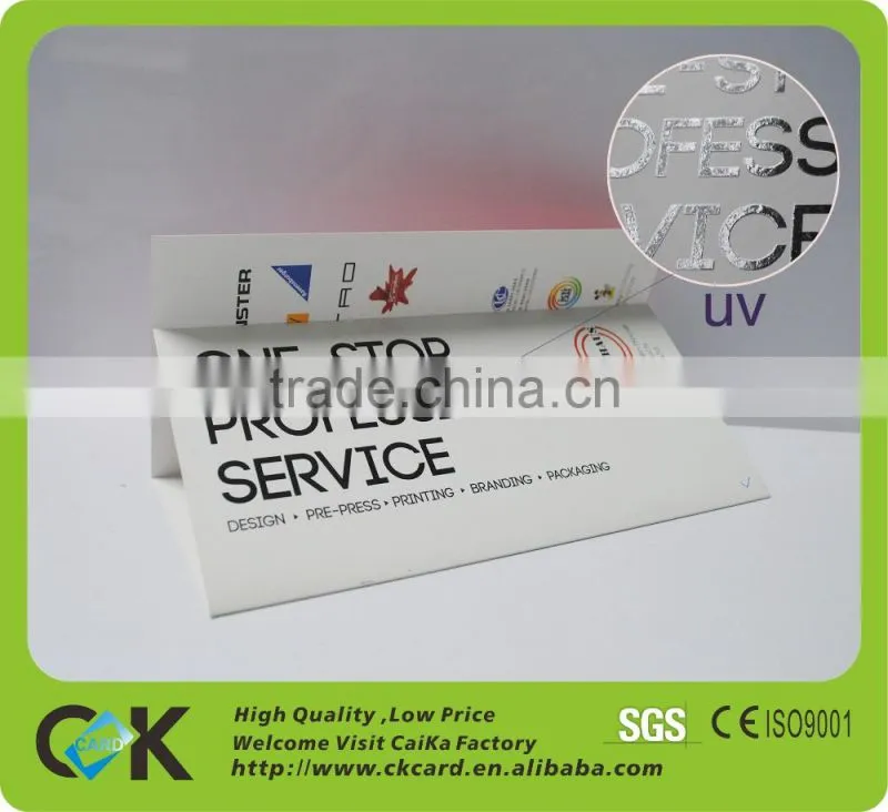 Competitive price!Printing folded paper flyers from gold manufacture