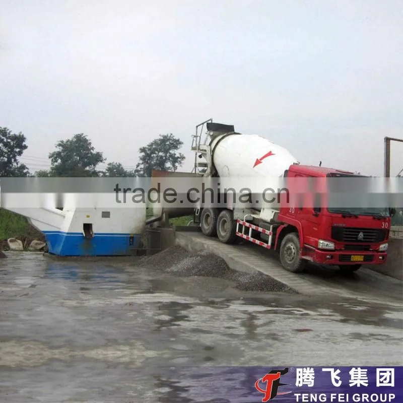 Concrete recycle machine for concrete mixer truck