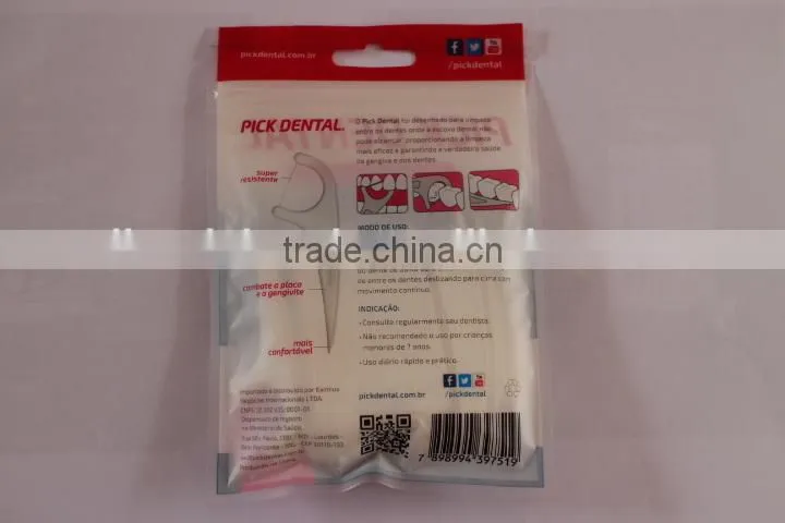 Food residue easily removed dental floss