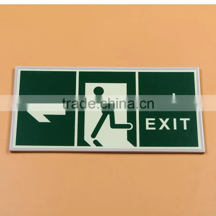 luminous emergency exit sign