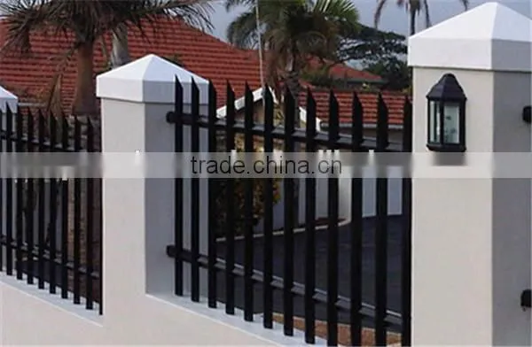 Gold manufacturer electro galvanized palisade fence