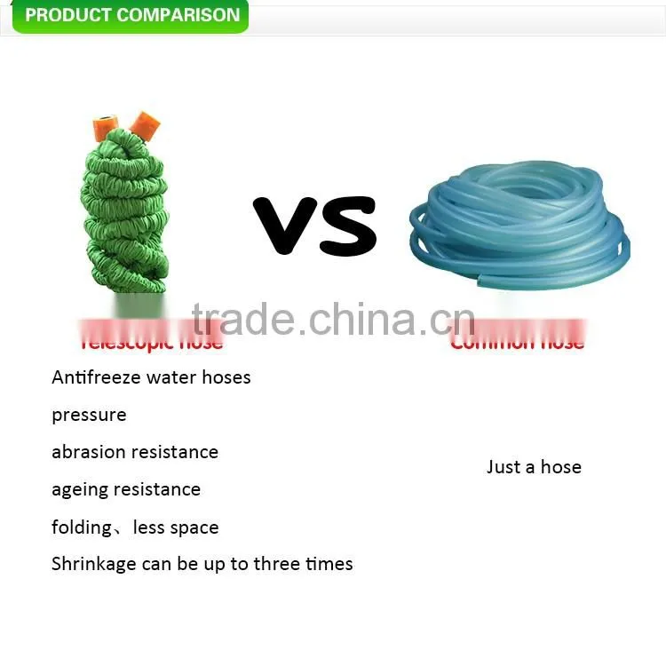 fast selling cheap products portable hose/50ft 75ft 100 ft shrinking water hose