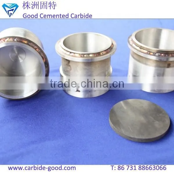 Customized tungsten carbide jar for ball grinding mill