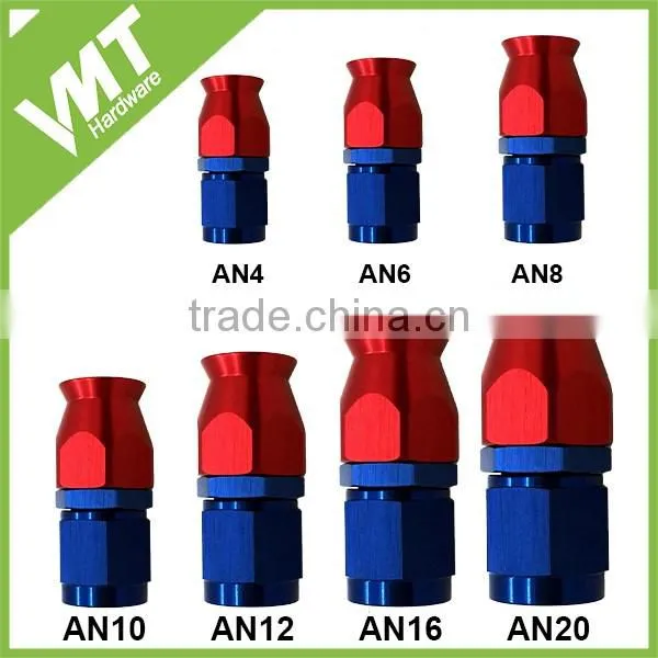 AN4 Fittings fuel adaptor straight PTFE hose ends