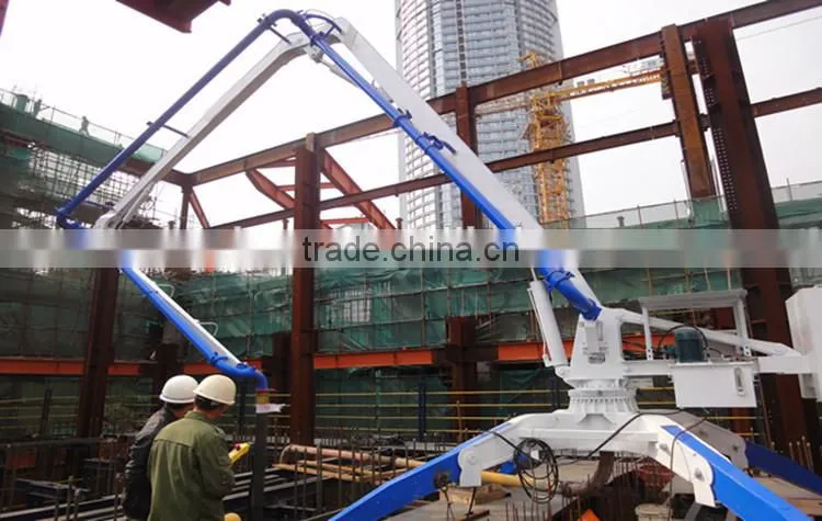 Construction Machinery 13M 15M 17M Concrete Spreader , Concrete Placing boom