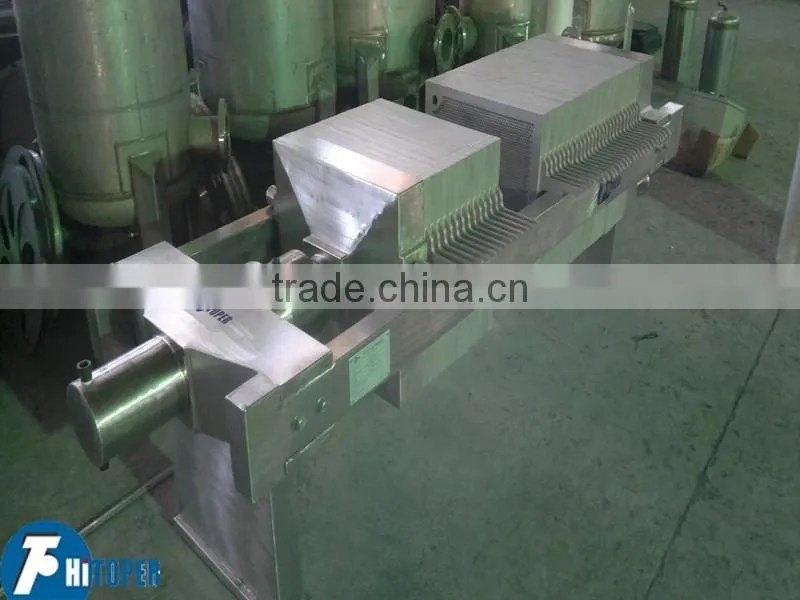 stainless steel 304 or stainless steel 316L food grade plate frame filter press