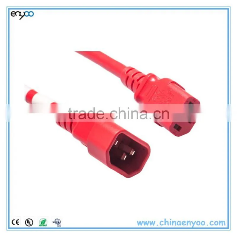 color cords red CPU/PDU Power Cord - C14 to C13 - 10 Amp